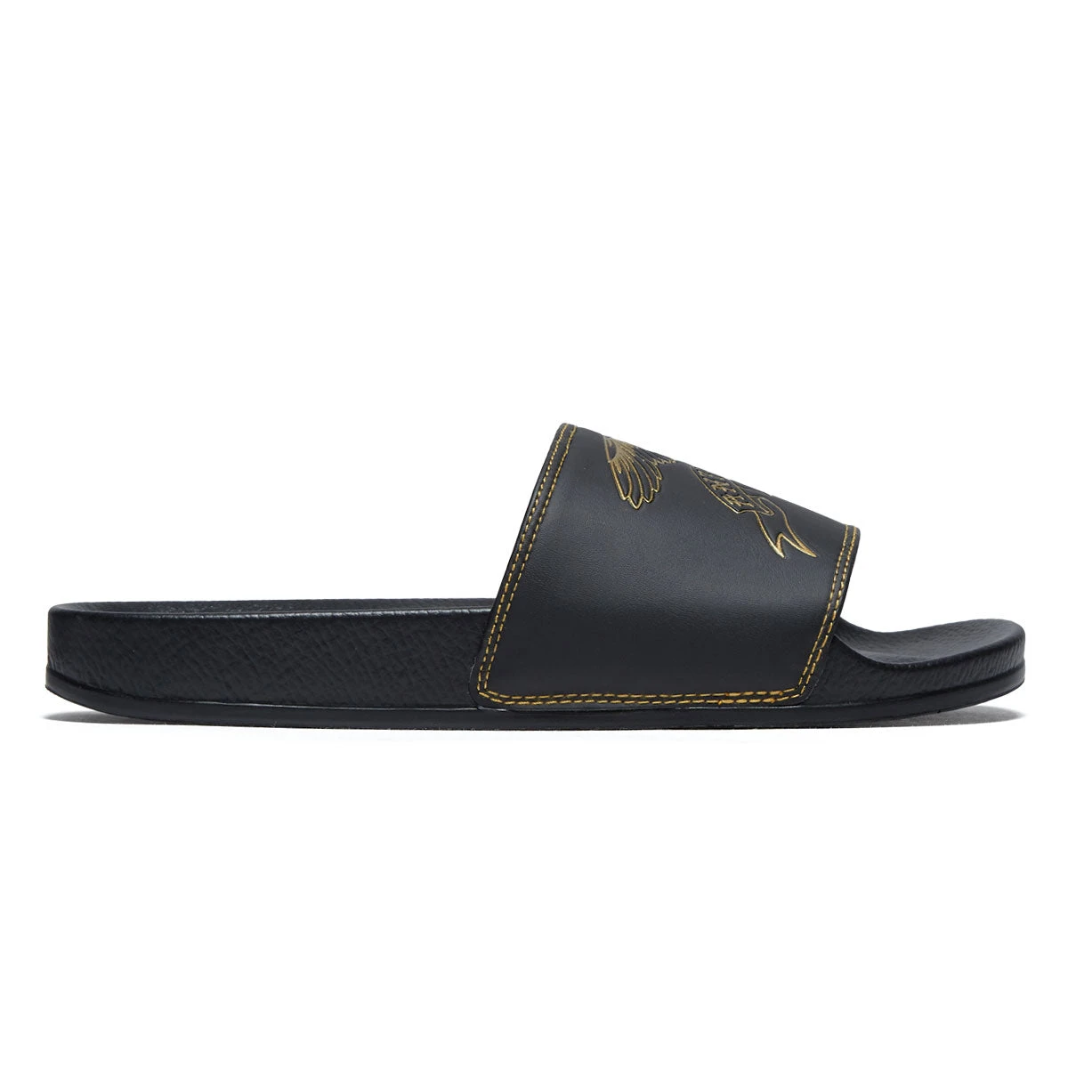 Anti-Hero Basic Eagle Slide Sandals - Black/Gold 3 Anti-Hero Basic Eagle Slide Sandals - Black/Gold