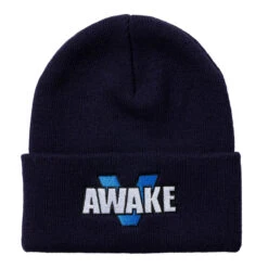 Venture Wide Awake Beanie - Navy/Blue/White
