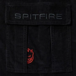 Spitfire Classic '87 Corduroy Cargo Pants - Black -DADDIES Skate Gear 888560348271 4