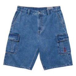 Spitfire Classic '87 Denim Cargo Shorts - Light Stone Wash