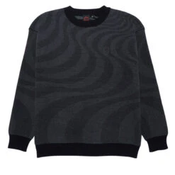 Spitfire Classic Swirl Bighead Fill Emb Sweatshirt - Black/Grey