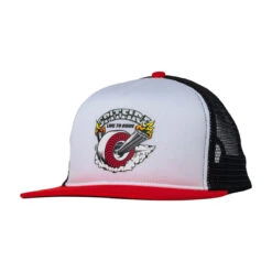 Spitfire Burnout Hat - White/Red/Black