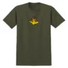 Krooked Fire Bird T-Shirt - Military Green