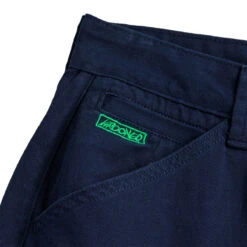 Krooked Eyes Twill Pants - Navy/Green 9 Krooked Eyes Twill Pants - Navy/Green -DADDIES Skate Gear 888560356276 3