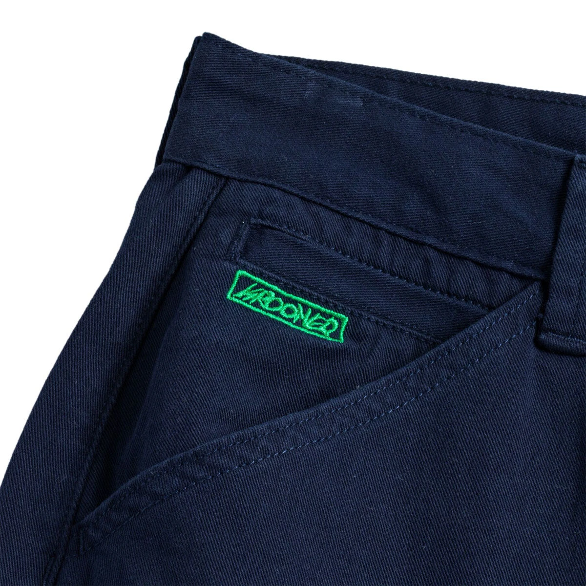Krooked Eyes Twill Pants - Navy/Green 5 Krooked Eyes Twill Pants - Navy/Green - Image 3