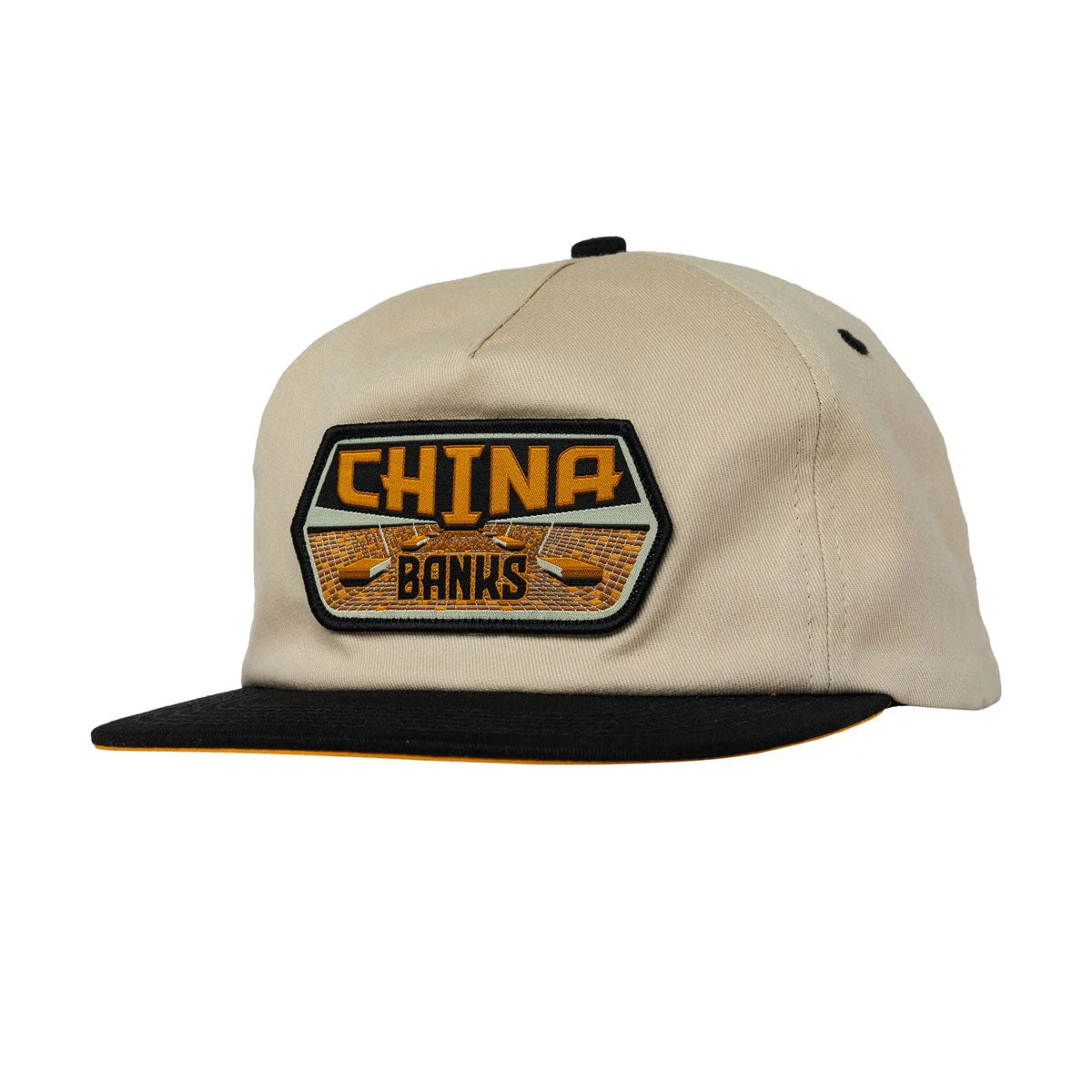 Real China Banks Hat - Tan/Black/Orange 3 Real China Banks Hat - Tan/Black/Orange