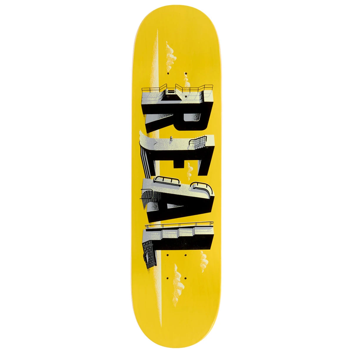 Real Spots Skateboard Deck - Yellow - 8.25" 3 Real Spots Skateboard Deck - Yellow - 8.25"