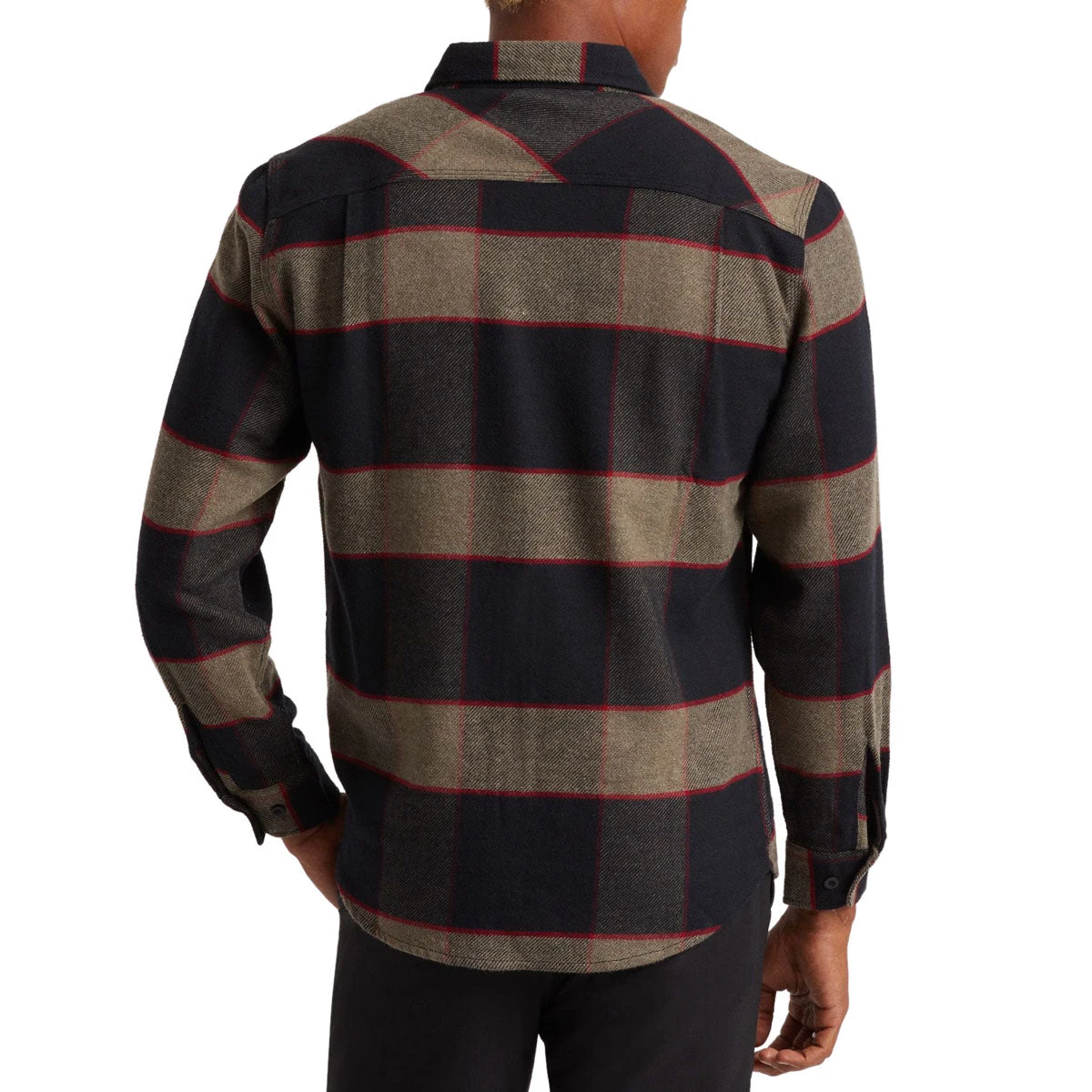 Brixton Bowery Long Sleeve Shirt - Heather Grey/Charcoal 4 Brixton Bowery Long Sleeve Shirt - Heather Grey/Charcoal - Image 2