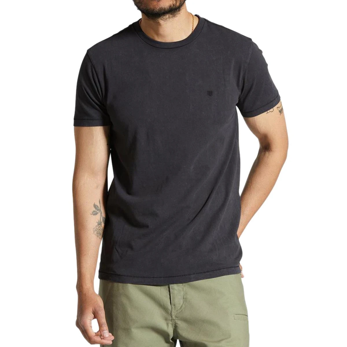 Brixton Vintage Reserve T-Shirt - Black Sol Wash 4 Brixton Vintage Reserve T-Shirt - Black Sol Wash - Image 2
