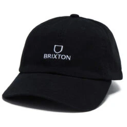Brixton Alpha Netplus Lp Adjustable Hat - Black/White Rinse