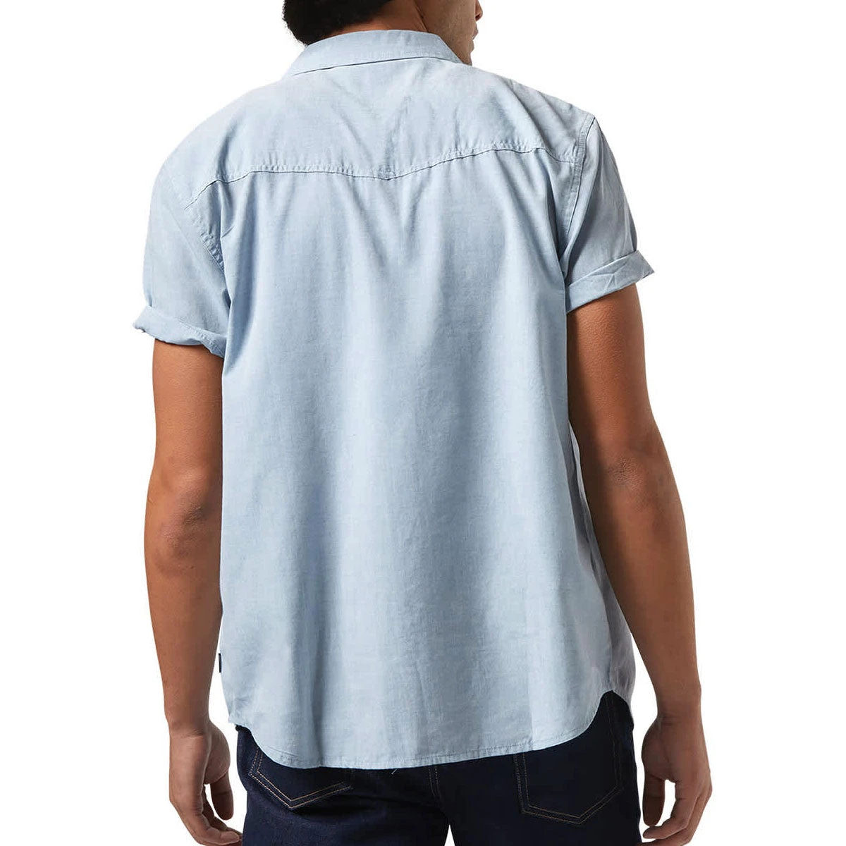 Brixton Wayne Shirt - Medium Blue 4 Brixton Wayne Shirt - Medium Blue - Image 2