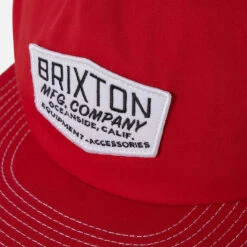 Brixton Coleson Hp Snapback Hat - Red -DADDIES Skate Gear 888588960691 3