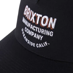 Brixton Redoubt C Np Mp Trucker Hat - Black/Black -DADDIES Skate Gear 888588961513 3
