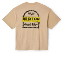 Brixton Drayton Heavyweight Relaxed T-Shirt - Cream Classic Wash