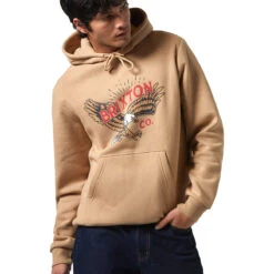 Brixton Keeler Hoodie - Sand