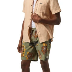 Brixton Everyday Stretch Hybrid Shorts - Olive Surplus Floral 11 Brixton Everyday Stretch Hybrid Shorts - Olive Surplus Floral -DADDIES Skate Gear 888588968468 5