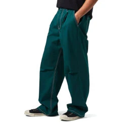 Brixton Baggy Skate Pants - Deep Emerald -DADDIES Skate Gear 888588969021 3
