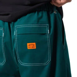 Brixton Baggy Skate Pants - Deep Emerald -DADDIES Skate Gear 888588969021 4