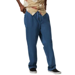 Brixton Broadway Vw Ewaist Rlx Pants - Washed Denim Blue