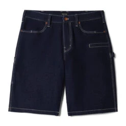 Brixton Builders Carpenter Baggy Shorts - Rinse Denim