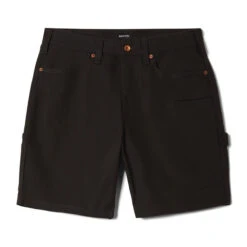 Brixton Builders Carpenter Baggy Shorts - Washed Black