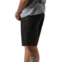 Brixton Builders Carpenter Baggy Shorts - Washed Black -DADDIES Skate Gear 888588970072 4