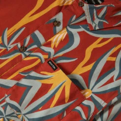 Brixton Charter Print Shirt - Dark Red Scenic Trip -DADDIES Skate Gear 888588972588 4