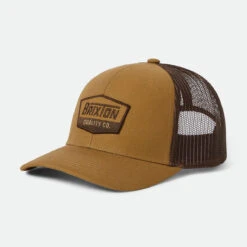 Brixton Regal Netplus Mp Trucker Hat - Dark Khaki/Coffee