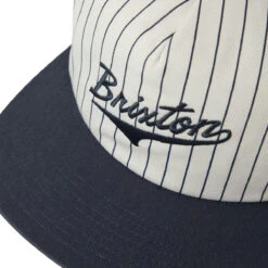 Brixton The League Mp Snapback Hat - Washed Navy/Off White -DADDIES Skate Gear 888588974926 3