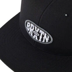 Brixton Largo Mp Snapback Hat - Black -DADDIES Skate Gear 888588974995 3