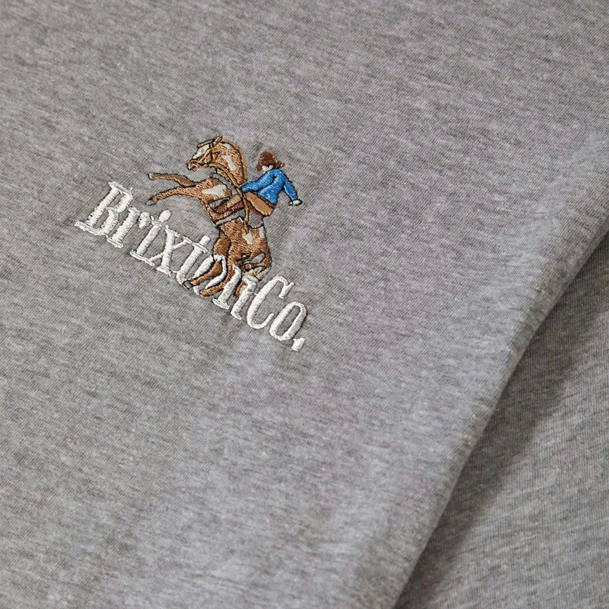 Brixton Inwood T-Shirt - Heather Grey 4 Brixton Inwood T-Shirt - Heather Grey - Image 2