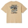 Brixton Live Free Heavyweight Relaxed T-Shirt - Cream Classic Wash -DADDIES Skate Gear 888588977583 1