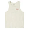 Brixton Woodburn Tank Top - Off White/Crimson -DADDIES Skate Gear 888588981207 1