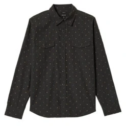 Brixton Wayne Long Sleeve Shirt - Asphalt Black
