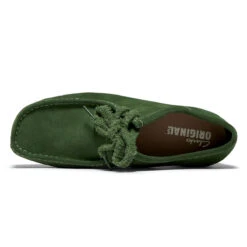 Clarks Wallabee 2604 Shoes - Green Suede -DADDIES Skate Gear 889004485903 3
