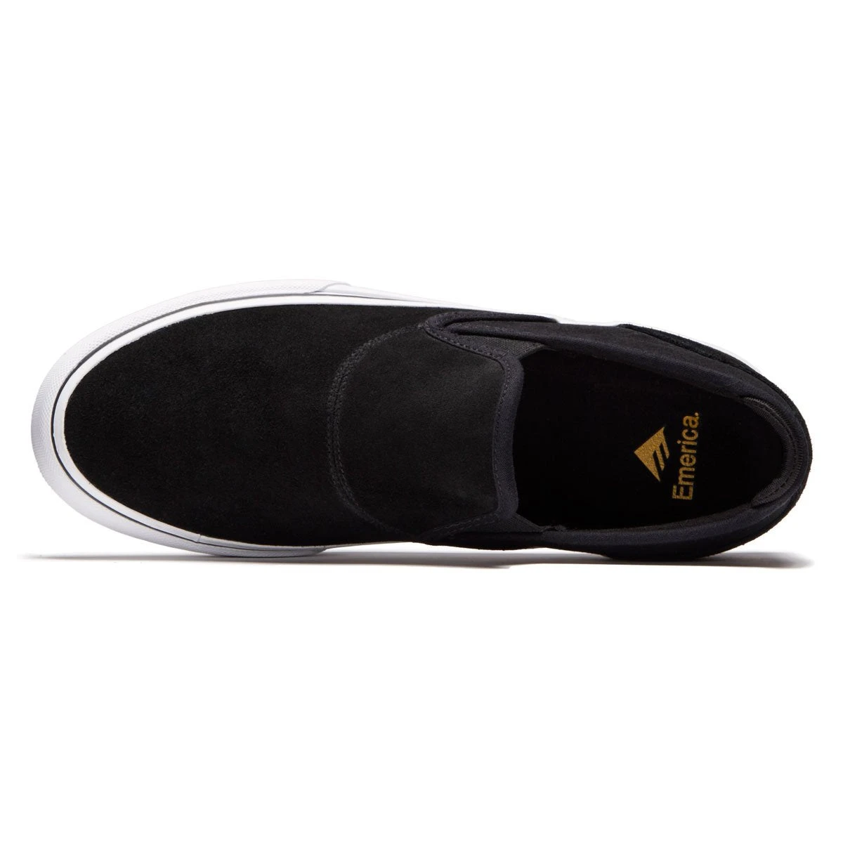 Emerica Wino G6 Slip-On Shoes - Black/White/Gold 5 Emerica Wino G6 Slip-On Shoes - Black/White/Gold - Image 3