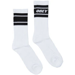 Obey Cooper II Socks - White/Black