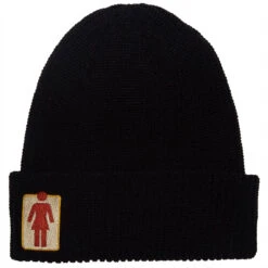 Girl Naturals OG Rollup Beanie - Black
