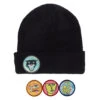 Girl Legend Head Patch Beanie - Black 2 Girl Legend Head Patch Beanie - Black -DADDIES Skate Gear 889846324781 1