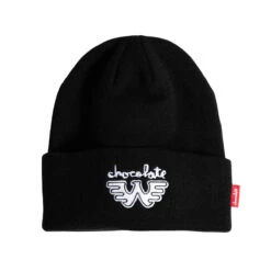 Chocolate X Waylon W Tight Cuff Beanie - Black