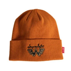 Chocolate X Waylon W Tight Cuff Beanie - Orange