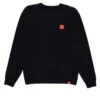 Chocolate Square Label Crew Sweatshirt - Black -DADDIES Skate Gear 889846325887 1