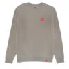 Chocolate Square Label Crew Sweatshirt - Cement Grey -DADDIES Skate Gear 889846325948 1