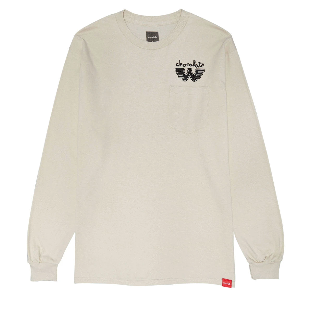Chocolate X Waylon W Long Sleeve Pocket T-Shirt - Sand 3 Chocolate X Waylon W Long Sleeve Pocket T-Shirt - Sand