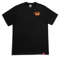 Chocolate X Waylon W Pocket T-Shirt - Black