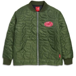 Chocolate Chunk C Quilted Liner Jacket - Olive