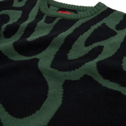 Chocolate Emiliano Knit Sweater - Green/Black -DADDIES Skate Gear 889846329977 3