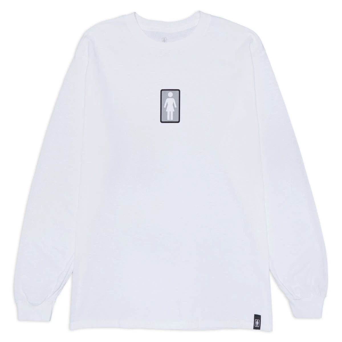 Girl Classic OG Long Sleeve T-Shirt - White 3 Girl Classic OG Long Sleeve T-Shirt - White