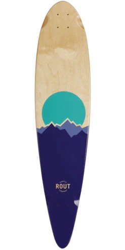Rout Peaks Pintail Longboard Deck