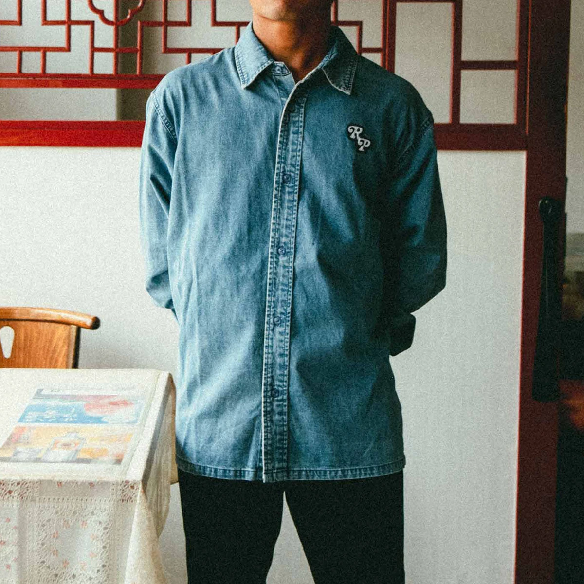 Rivvia VV Denim Long Sleeve Shirt - Blue Wash 5 Rivvia VV Denim Long Sleeve Shirt - Blue Wash - Image 3